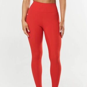 Stax Red Classic 7/8 Length Leggings